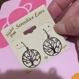 Silver earrings for sensitive ears